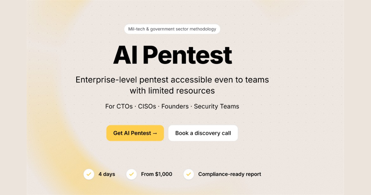AI Pentest — Results in 4 Days, From $1,000 | A42